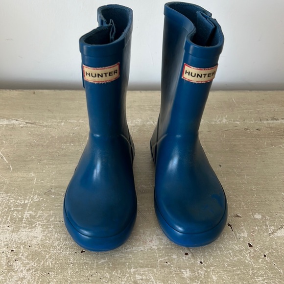 Hunter Shoes Hunter Blue Kids Rain Boots Wellies 7 Toddler Poshmark